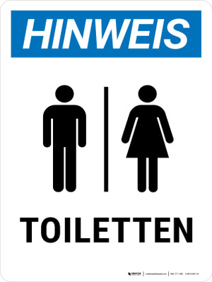Unisex Toilet Sign | Black Washroom Door Sign - The Sign Shed - View #10