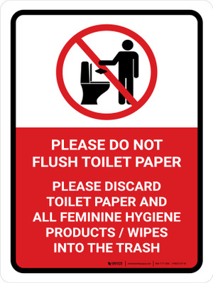 do not use toilet sign