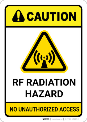 rf radiation warning signs