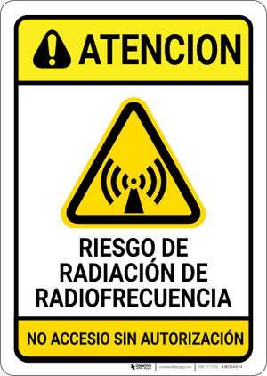 rf radiation warning signs