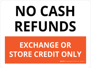 Refund Policy Sign