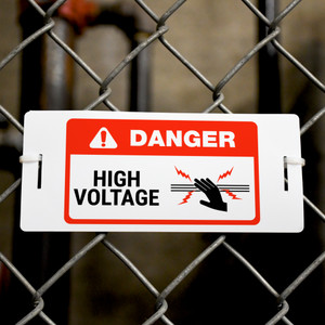 Danger: Live Wires - Zip-on Tag | Creative Safety Supply