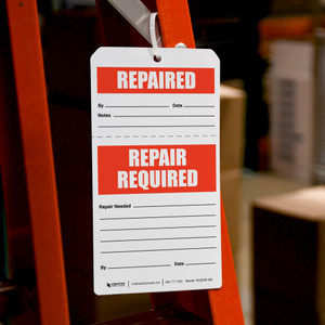 Tag さませんよう Repair Tag Yellow - Tear-Off Tag