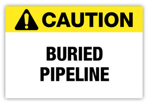 Caution - Buried Pipeline Label