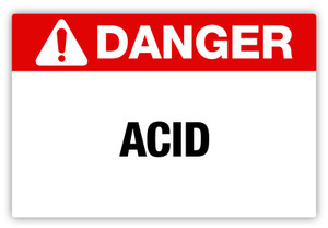 Danger - Acid Label
