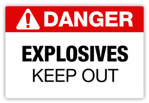 Danger - Explosives Label
