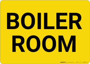 Boiler Room Landscape - Wall Sign