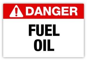 Danger - Fuel Oil Label