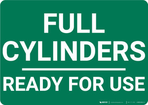 Full Cylinders Ready For Use Landscape - Wall Sign