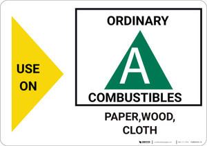 Use On Ordinary Combusibles with Icon Landscape - Wall Sign
