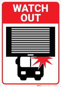 Watch Out with Icon Portrait - Wall Sign