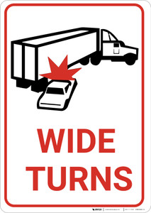 Wide Turns with Icon Portrait - Wall Sign