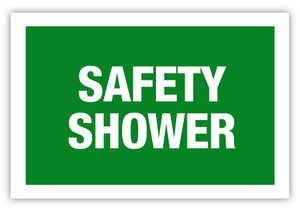 Safety Shower Label Safety Shower Label