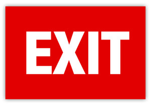 Exit Label (Red) Exit Label (Red)