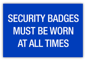 Security Badges Label