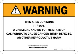 Warning: Prop 65 P,P'-DDT - Wall Sign