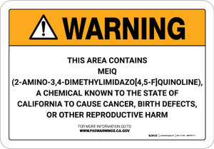 Warning: Prop 65 Mebendazole - Wall Sign