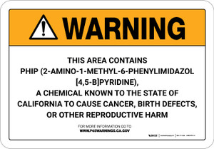 Warning: Prop 65 Phip (2-Amino-1-Methyl-6-Phenylimidazol[4,5-B]Pyridine) - Wall Sign