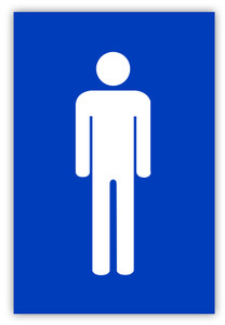 Men's Restroom Label Men's Restroom Label