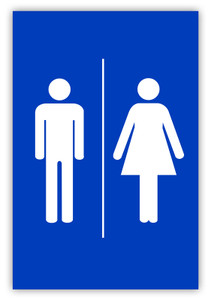 Unisex Restroom Label Unisex Restroom Label
