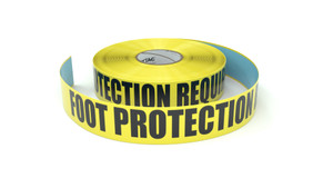 Foot Protection Required - Inline Printed Floor Marking Tape