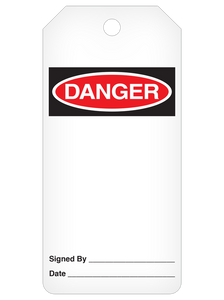 Danger (Blank) Tag Roll