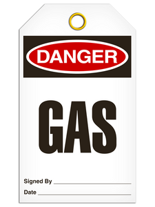 Danger Gas Tags