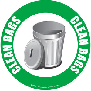 Clean Rags Floor Sign Clean Rags Floor Sign