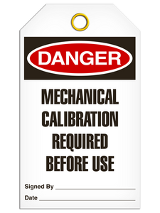 Danger Mech Calibra Tags
