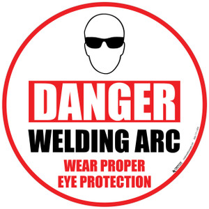 Danger Welding Arc Floor Sign Danger Welding Arc Floor Sign