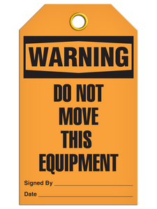 Warning Do Not Move Tags