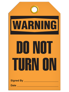 Warning Do Not Throw Tags