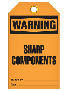 Warning Sharp Comp Tags