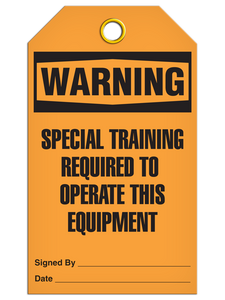 Warning Special Train Tags