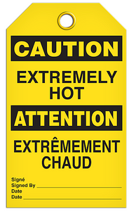 Caution English/French Extreme Tags