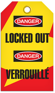 Lockout English/French Locked Tags Lockout English/French Locked Tags