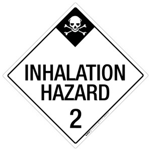 Inhalation Hazard: Class 2 - Placard Sign