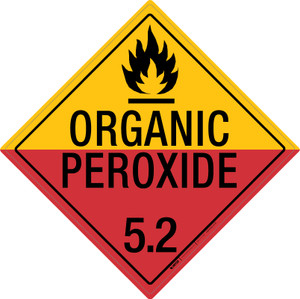 Organic Peroxide: Class 5.2 - Placard Sign