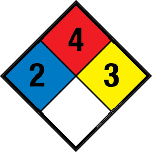 NFPA Diamond 704: 2-4-3 - Wall Sign
