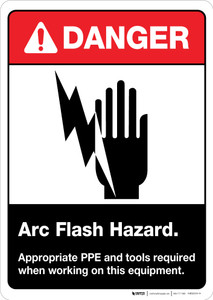 Danger Arc Flash Hazard PPE required Danger Arc Flash Hazard PPE required