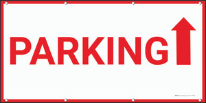 Parking Up Arrow Banner