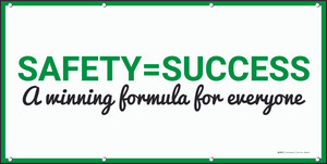 Safety Success Winning Form Banner