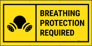 Breathing Protection Required Banner
