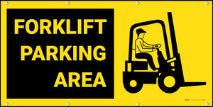Forklift Parking Area with Icon Banner