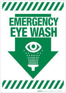 Emergency Eye Wash Wall sign