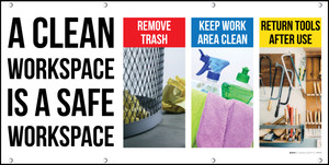 Clean Workspace Safe Workspace Banner Visual Workplace Banner