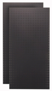 Black Tempered Pegboards - (2) - 24x48x1/4 Black Tempered Pegboards - (2) - 24x48x1/4