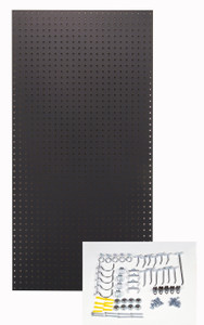 Black Tempered Board - 24x48x1/4 - 36 Hooks Black Tempered Board - 24x48x1/4 - 36 Hooks