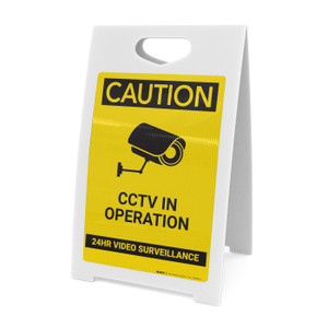 Caution: CCTV in Operation - A-Frame Sign