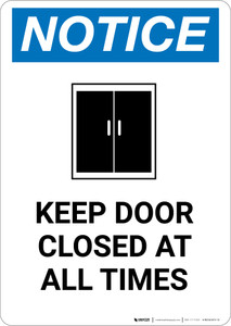 Keep Door Closed Signs Creative Safety Supply